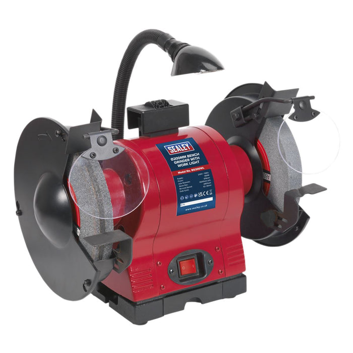 Sealey Bench Grinder200mm with Worklight 550W/230V BG200WL