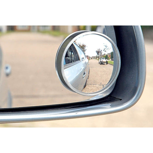 1x Blind Spot Mirror Round Adhesive 2" Inch Easy Fit Wide View Angle Car Van UKB4C  - Dynamic Drive