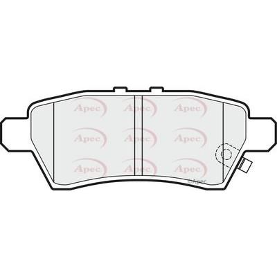 Apec Brake Pads Rear Fits Nissan Pathfinder Apec  - Dynamic Drive