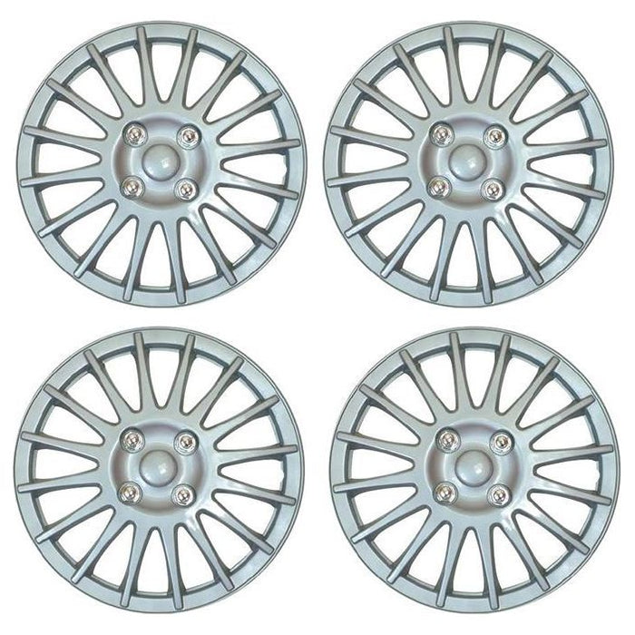 Set of 4 15" Silver Wheel Trims / Hub Caps fits Swift UKB4C  - Dynamic Drive