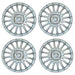 Set of 4 15" Silver Wheel Trims / Hub Caps fits Swift UKB4C  - Dynamic Drive