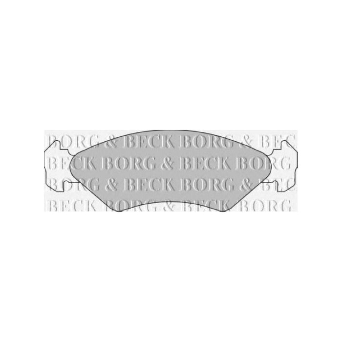 Genuine Borg & Beck Brake Pads fits Ford Fiesta IIIcourier 89 BBP1112 Borg & Beck  - Dynamic Drive