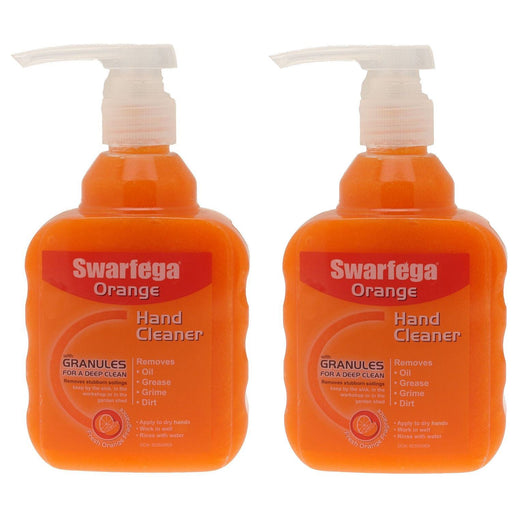 2X Swarfega Orange 450 Ml Pump Natural Hand Cleaner Cleanser - Garage Workshop UKB4C  - Dynamic Drive