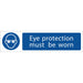 Draper Eye Protection' Mandatory Sign, 200 x 50mm 73085 Draper  - Dynamic Drive