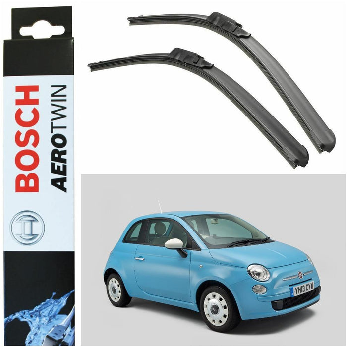 Bosch Aerotwin Front Wiper Blades Set fits Fiat 500 07.07> A300S Bosch  - Dynamic Drive