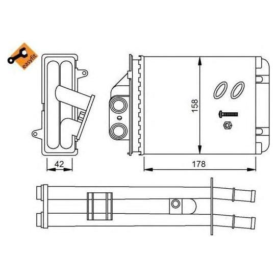 NRF Heater Radiator 53641