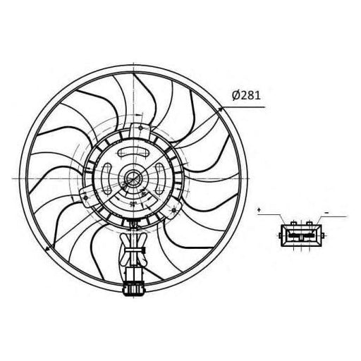 NRF Radiator Fan 47418 NRF  - Dynamic Drive