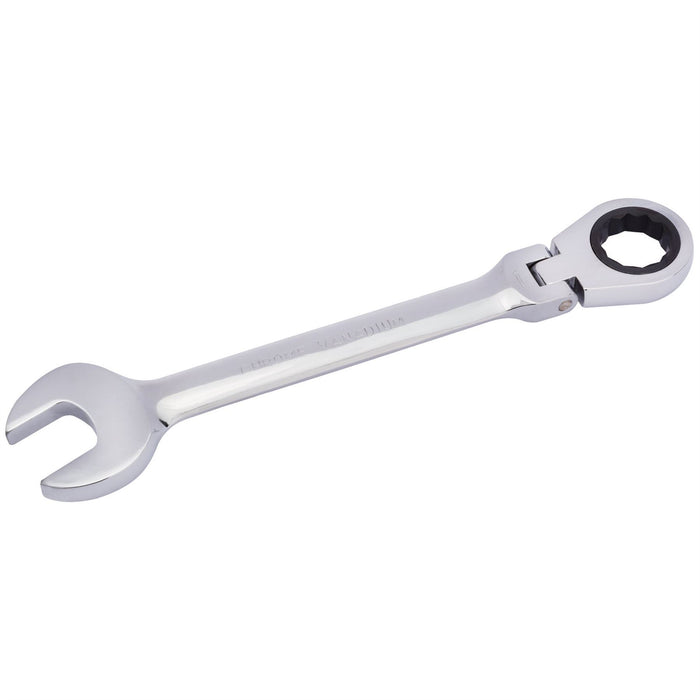 Draper HI-TORQ Metric Flexible Head Ratcheting Combination Spanner, 25mm