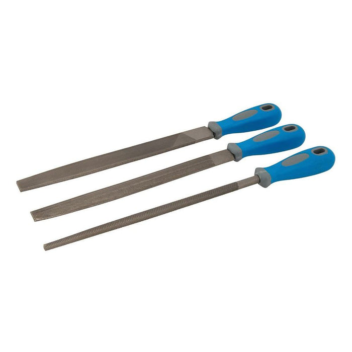 Silverline File Set 3pce 2nd Cut 250mm