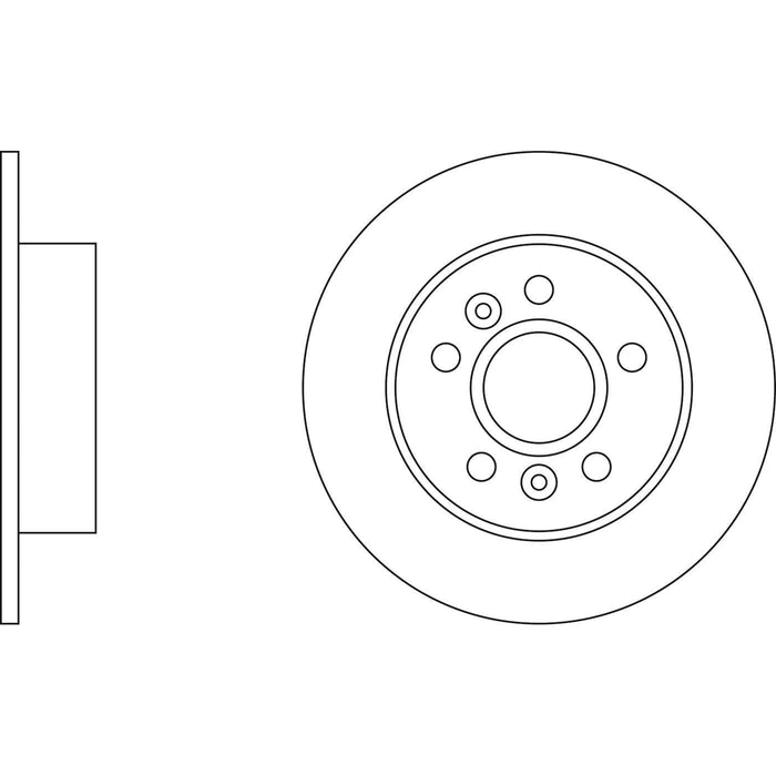 Apec Brake Disc Rear Fits Renault Avantime Espace