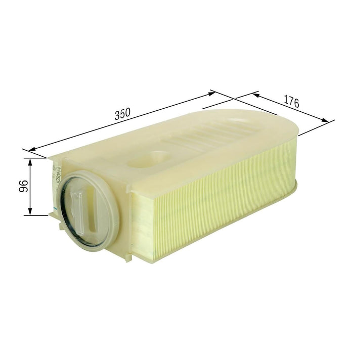 Bosch Car Air Filter S0133 fits Mercedes-Benz C C220 CDi|CDi BlueEFFICIENCY - 2.