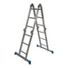 Silverline Multipurpose Ladder with Platform 3.6m 12-Tread Silverline  - Dynamic Drive