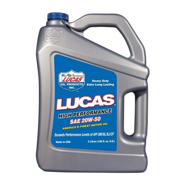 Lucas Oil 20W50 Motor Oil 5 Litres Lucas  - Dynamic Drive