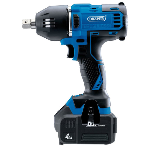 Draper D20 20V Brushless Mid-Torque Impact Wrench, 1/2" Sq. Dr., 400Nm, 2 x 4.0A Draper  - Dynamic Drive