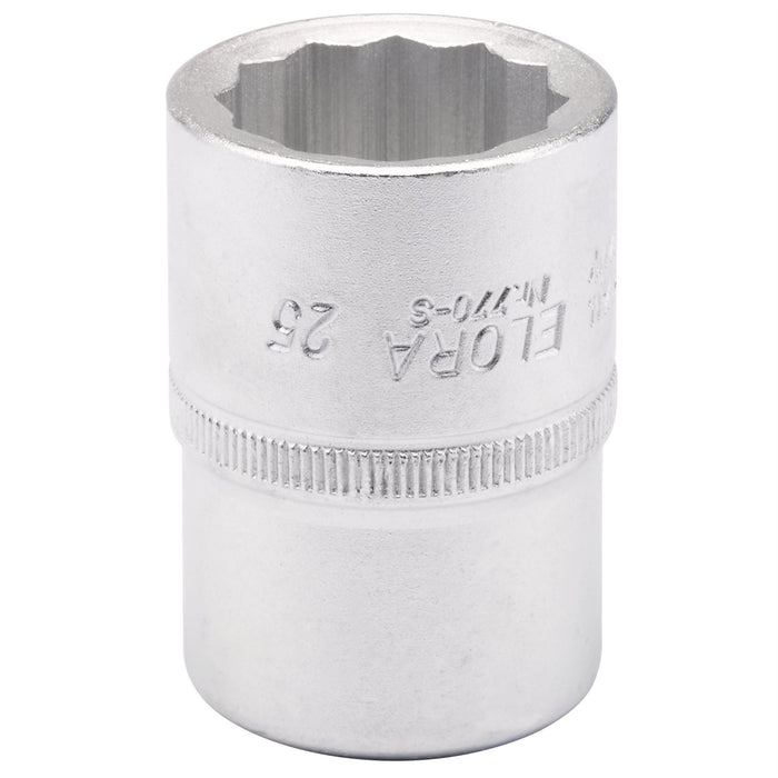 Draper Elora Bi-Hexagon Socket, 3/4" Sq. Dr., 25mm 00731 Draper  - Dynamic Drive