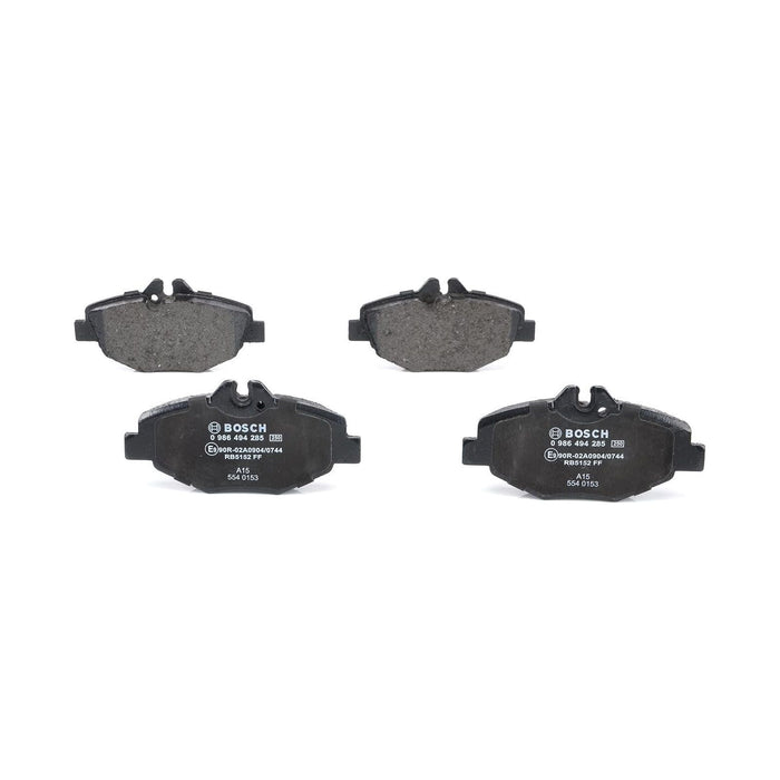 Bosch Brake Pad Set Bp1197 fits Mercedes-Benz E E220 CDi - 2.2 - 06-09 098649428