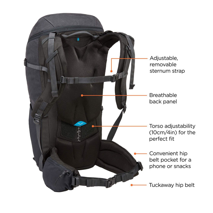 Thule AllTrail X 35L hiking backpack - Obsidian Thule  - Dynamic Drive