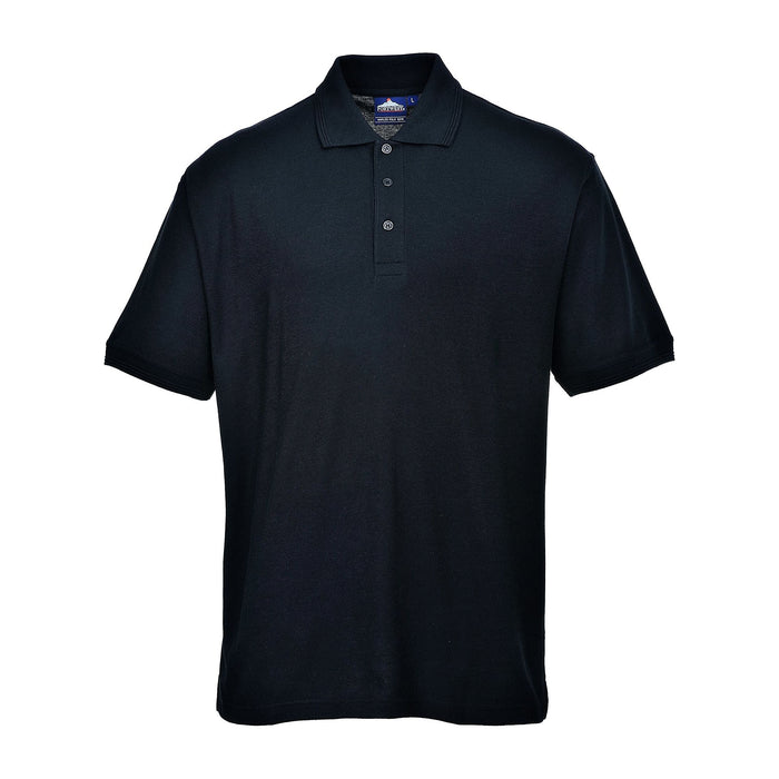 Portwest Naples Polo Shirt - Black - X Large