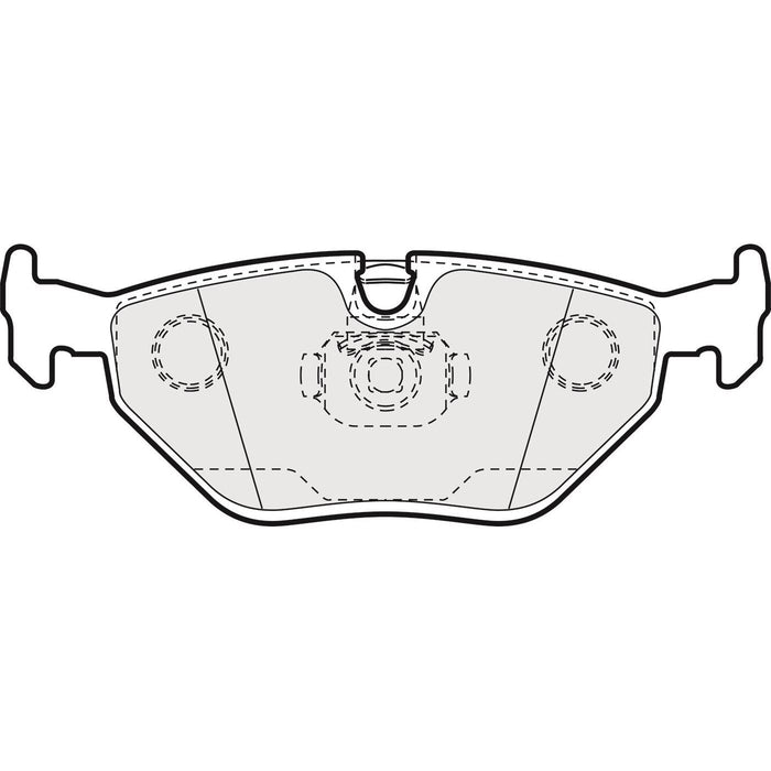 Genuine APEC Rear Brake Discs & Pads Set Solid for BMW 5 Series