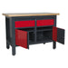 Sealey Workstation with 2 Drawers & 2 Cupboards AP1372A Sealey  - Dynamic Drive