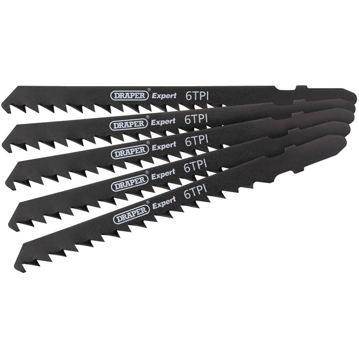 Draper DT144DP Jigsaw Blade Set, 100mm (5 Piece) 81726