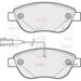 APEC Black Brake Pads (Front) (R90) PAD2109B fits Fiat Vauxhall 500C / 595C / 69 Apec Black  - Dynamic Drive