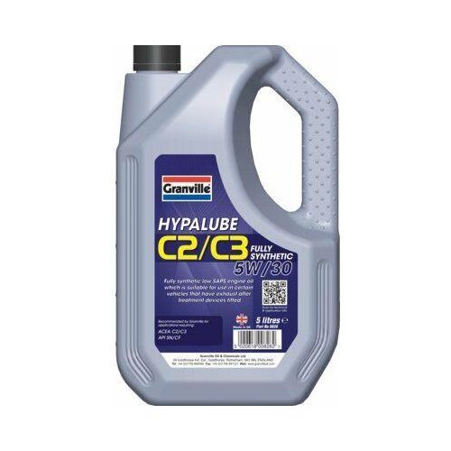 Granville Hypalube C2/C3 Fully Synthetic 5W/30 Mid Engine Oil Additive 5 Litre Granville  - Dynamic Drive