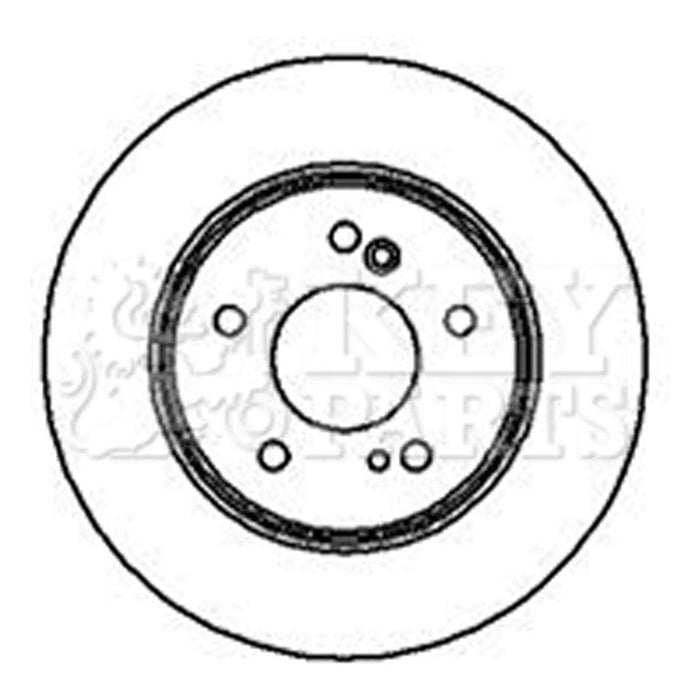 Genuine Key Parts KBD4094 Brake Disc Pair (Rear)