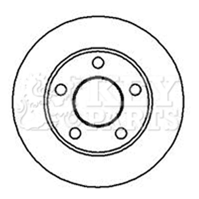 Genuine Key Parts KBD4949 Brake Disc Pair (Rear)