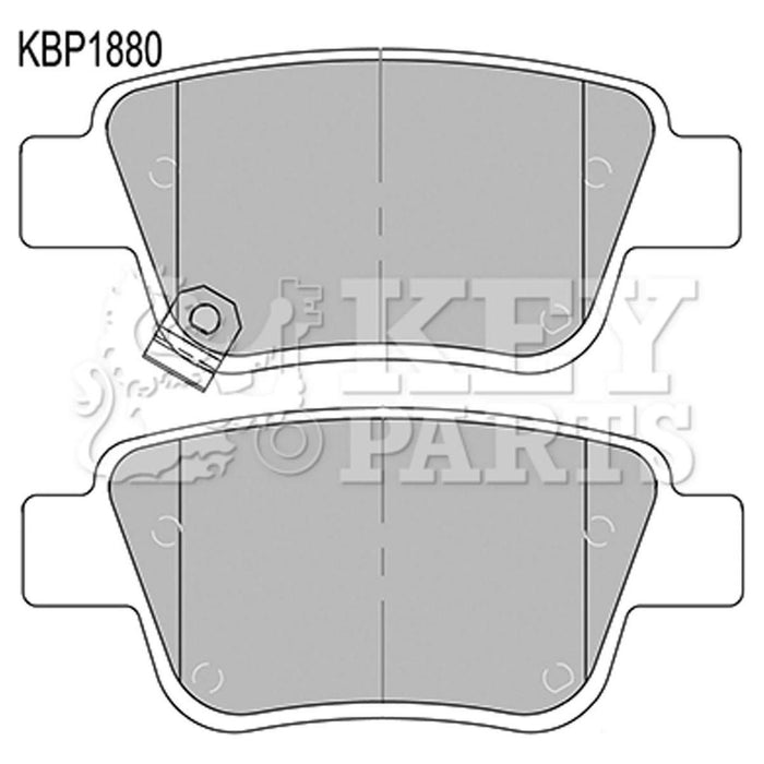 Genuine Key Parts KBP1880 Rear Brake Pads-Includes Wear Indicators (Bosch)