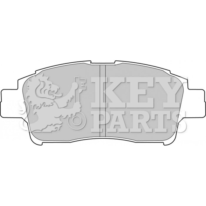 Genuine Key Parts KBP1681 Front Brake Pads-Includes Wear Indicators (Akebono)