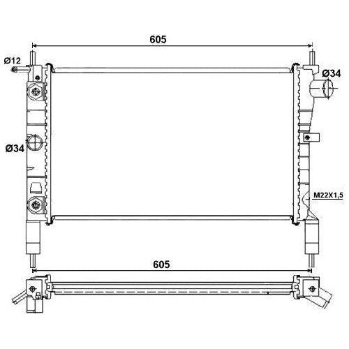 NRF Radiator 53036