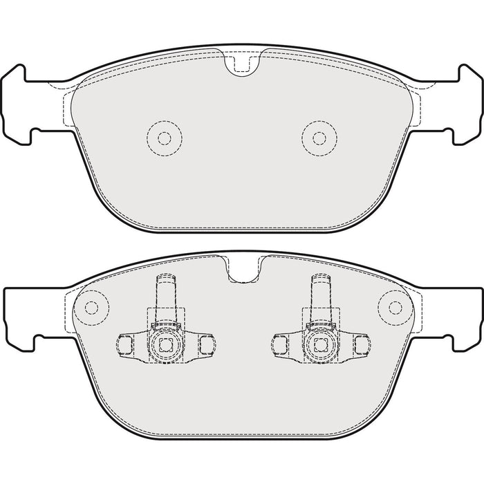 Genuine APEC Front Brake Discs & Pads Set Vented for Volvo XC60 Apec  - Dynamic Drive