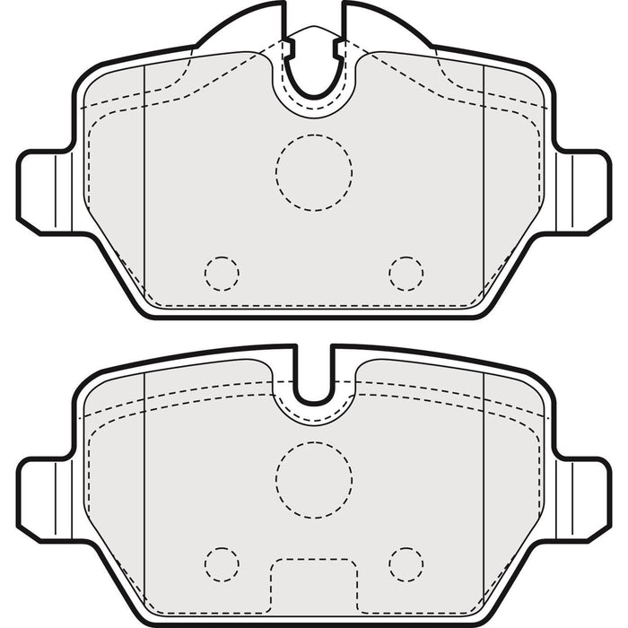 Apec Brake Pads Rear Fits BMW 1 Series 3