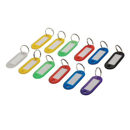 Silverline Assorted Coloured Key ID Tags 12pk 12pk Silverline  - Dynamic Drive