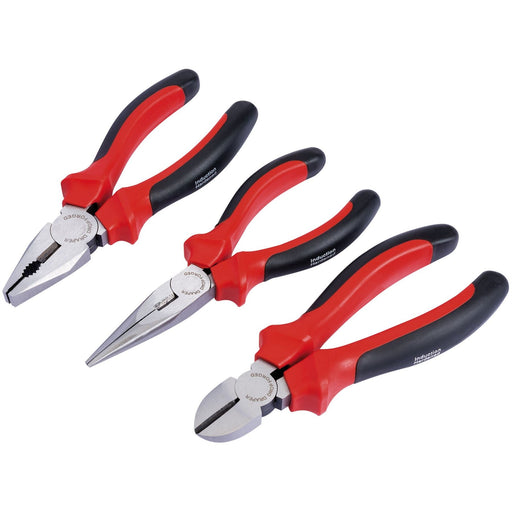 Draper Plier Set With Soft Grip Handles, 160mm (3 Piece) 68001 Draper  - Dynamic Drive