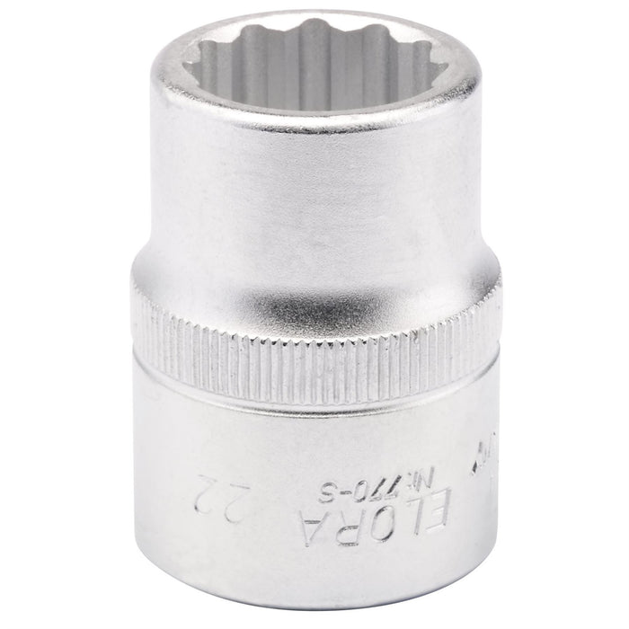 Draper Elora Bi-Hexagon Socket, 3/4" Sq. Dr., 22mm 00707