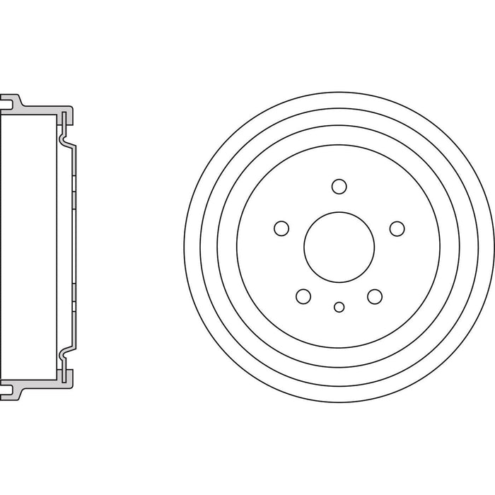 Apec Brake Drum Rear Fits Opel Astra Vectra Zafira Vauxhall