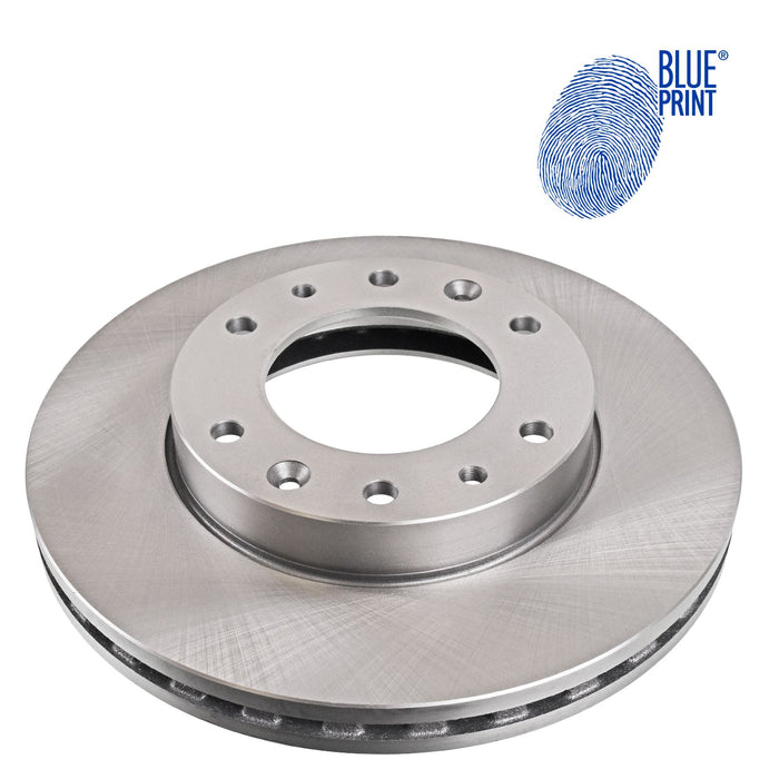 Febi ADG043237 Single Front Brake Disc Fits Hyundai OE 5176159000 Blue Print  - Dynamic Drive