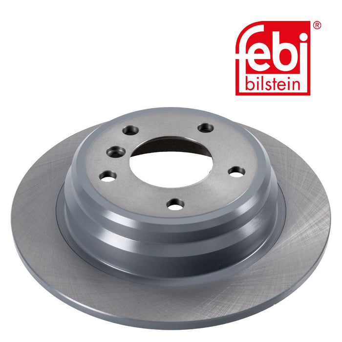 Genuine FEBI Rear Brake Discs & Pads Set Solid for BMW 5 Series Febi Bilstein  - Dynamic Drive