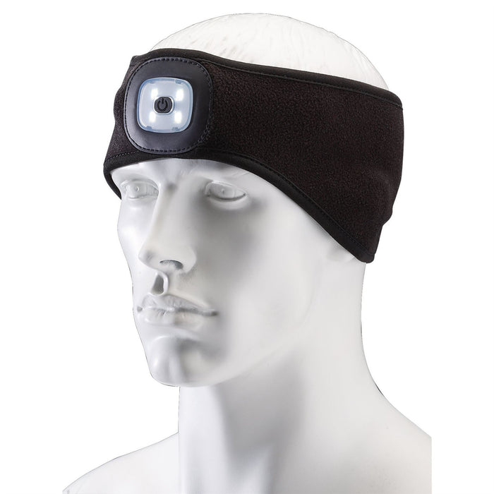 Draper Headband with USB Rechargeable LED Torch, 1W, Black, One Size 95172 Draper  - Dynamic Drive