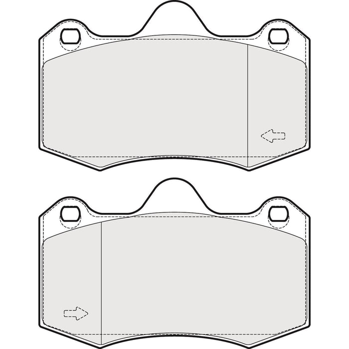 Apec Brake Pads Front & Rear Fits Mclaren 12C Vauxhall Vx