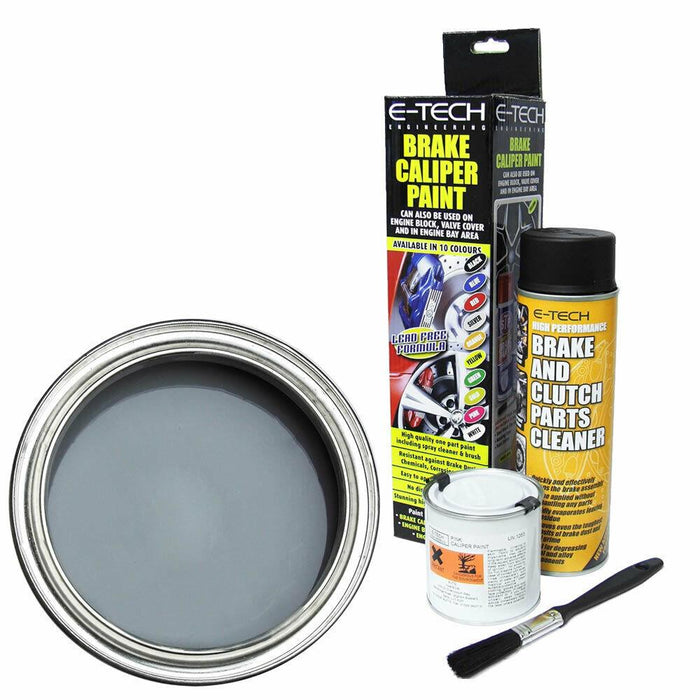 Grey E-Tech Brake Caliper Paint Also for Engine Bay Drums Car Van E-Tech  - Dynamic Drive