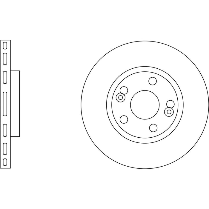 Apec Brake Disc Front Fits Renault Espace Laguna Safrane Scenic