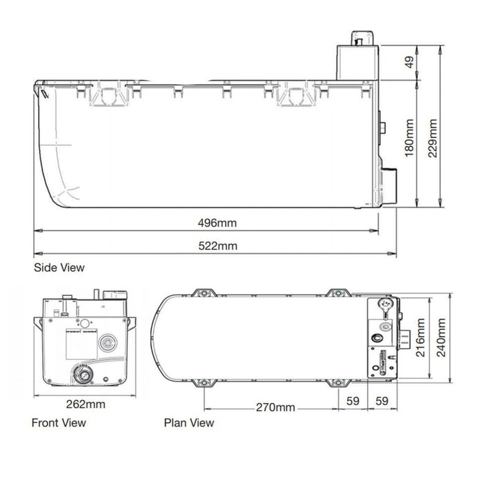 Whale Expanse Onboard Water Heater Gas and Electric with Flue Kit Whale  - Dynamic Drive