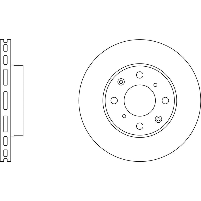 Apec Brake Disc Front Fits Honda Civic Domani Partner