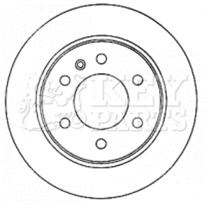 Genuine Key Parts KBD4571 Brake Disc Pair (Rear) Key Parts  - Dynamic Drive