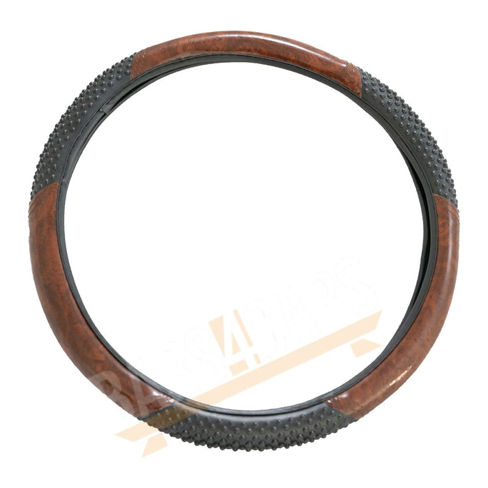 UKB4C Car Steering Wheel Cover Black & Wood Look Effect E-Class UKB4C  - Dynamic Drive