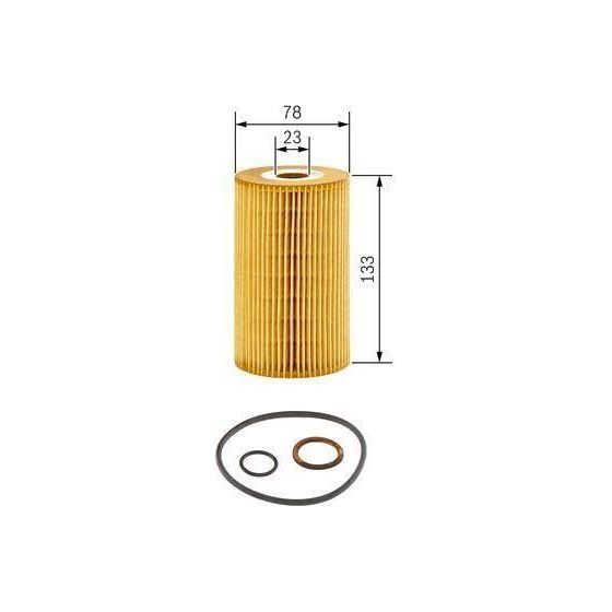 Bosch Cv Oil Filter P9276 (Hgv) fits Mercedes-Benz T2-800 809D - 4.0 - 86-94 145 Bosch  - Dynamic Drive