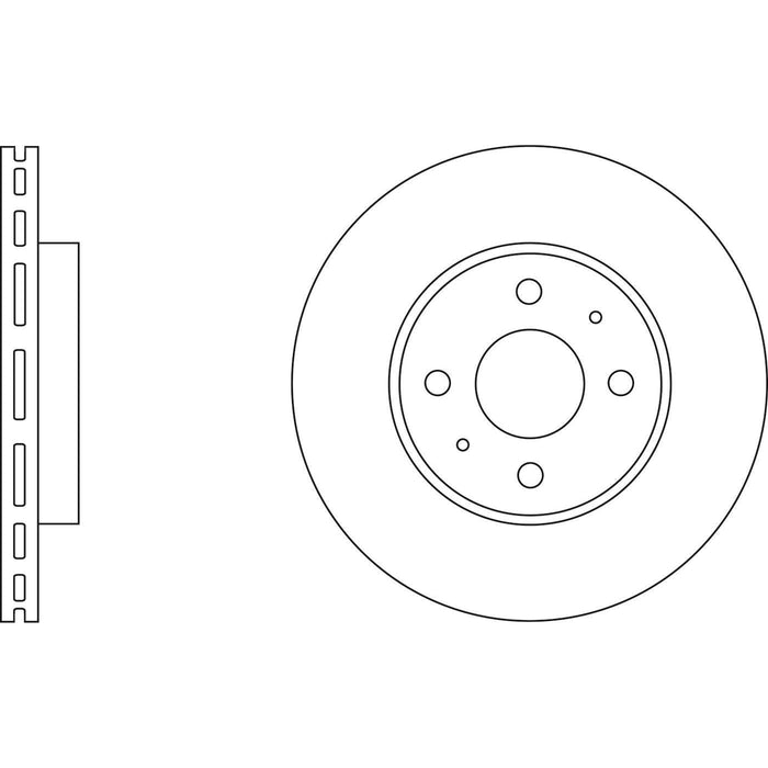 Apec Brake Disc Front Fits Alfa Romeo 145 146 155 Fiat Barchetta Brava Bravo Dob